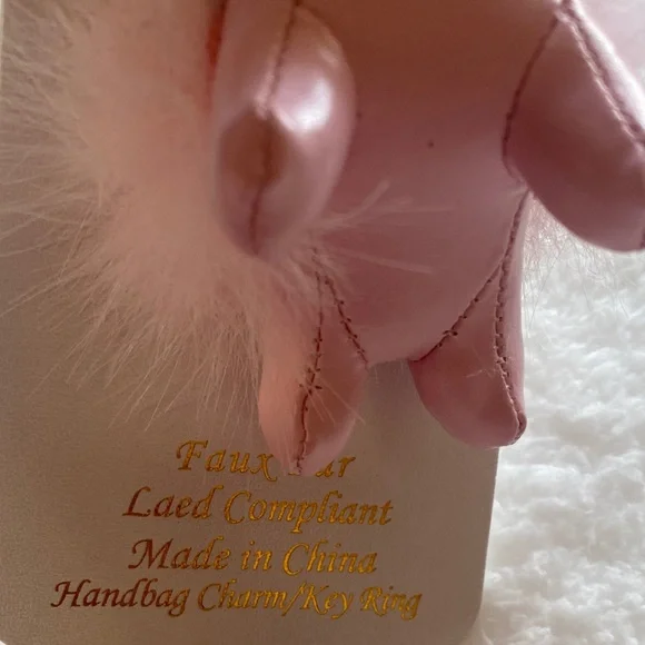 Pink Rhinestone Dog Keychain - Picture 9 of 10